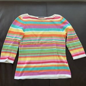 90’s Ralph Lauren multicolor crewneck sweater
